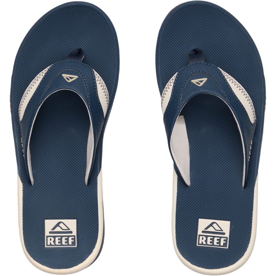 2026 Reef Mens Fanning Sandals CJ9043 - Navy / Oat
